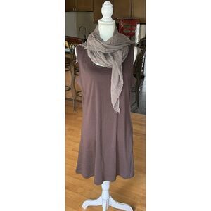 Chadwicks of Boston Womens Size L Brown Sleeveless Tank Dress